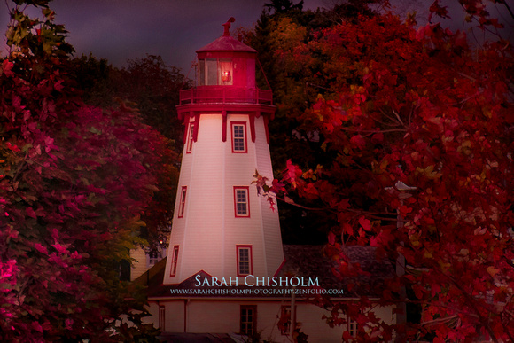 Autumn Lighthouse Afire