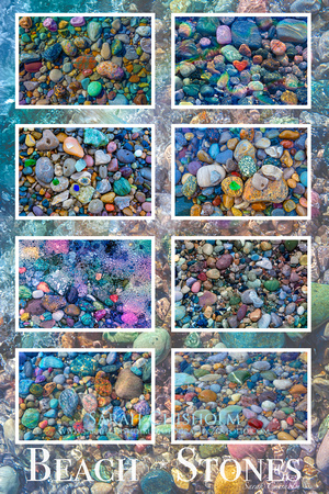 Beach Stones Poster