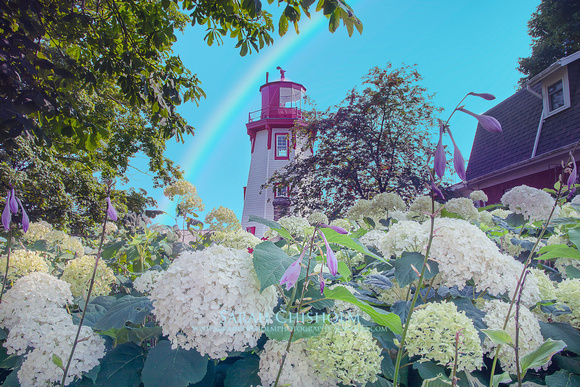 Rainbow Over The Lighthouse Gardens