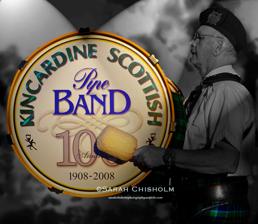 Kincardine Scottish Pipe Band - 100 Year Drum